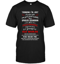 Load image into Gallery viewer, Spoiled Grandson Of A Crazy Grandma Funny Shirt